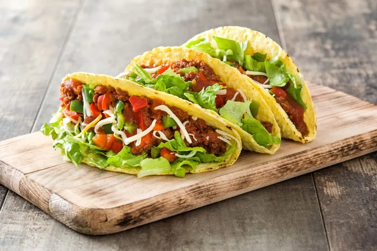 Delicious Paneer Tacos With Fries at Spices of Punjab in Edmonton, AB